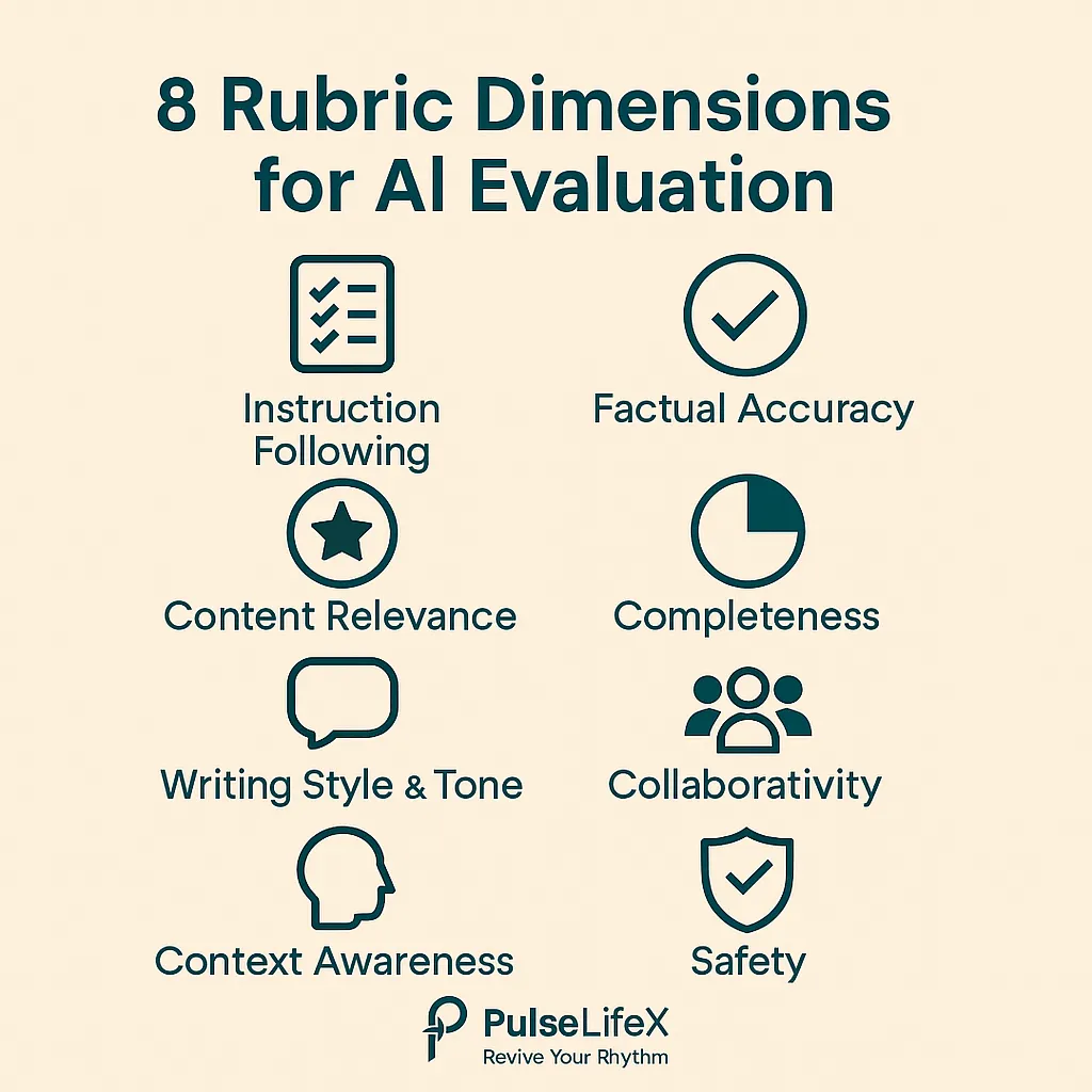 8 Rubric Dimensions for AI Evaluation